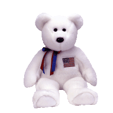 Load image into Gallery viewer, Ty Beanie Buddy Libearty Bear USA Flag (Retired)
