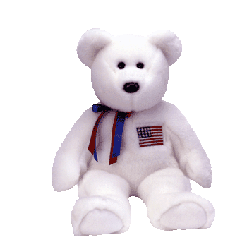 Ty Beanie Buddy Libearty Bear USA Flag (Retired)