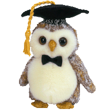 Load image into Gallery viewer, Ty Beanie Babies Smarter the Owl Class of 2002 (Retired)
