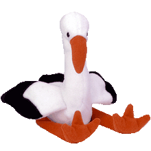 Load image into Gallery viewer, Ty Beanie Babies Bird Stilts The Stork (Retired)
