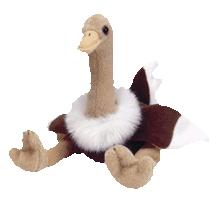 Load image into Gallery viewer, Ty Beanie Babies Stretch The Ostrich (Retired)
