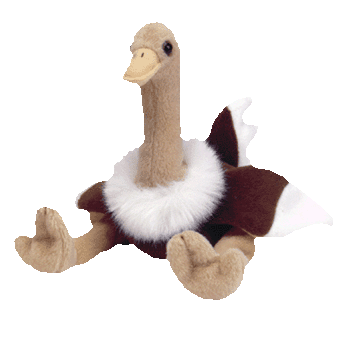Ty Beanie Babies Stretch The Ostrich (Retired)