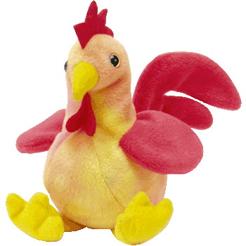 Ty Beanie Babies Bird Strut The Rooster (Retired)
