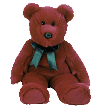 Load image into Gallery viewer, Ty Beanie Buddy Teddy Cranberry (Retired)
