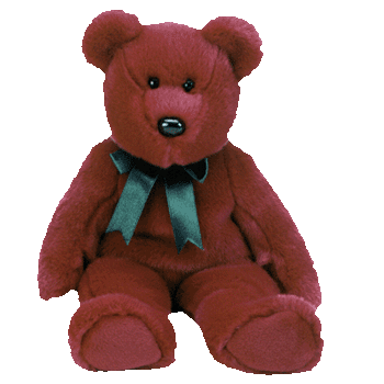 Ty Beanie Buddy Teddy Cranberry (Retired)