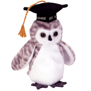 Ty Beanie Babies Wiser the Owl Class of 1999 (Retired)