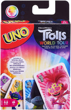 Load image into Gallery viewer, Mattel 2019 Uno Dreamworks Trolls World Tour Card Game
