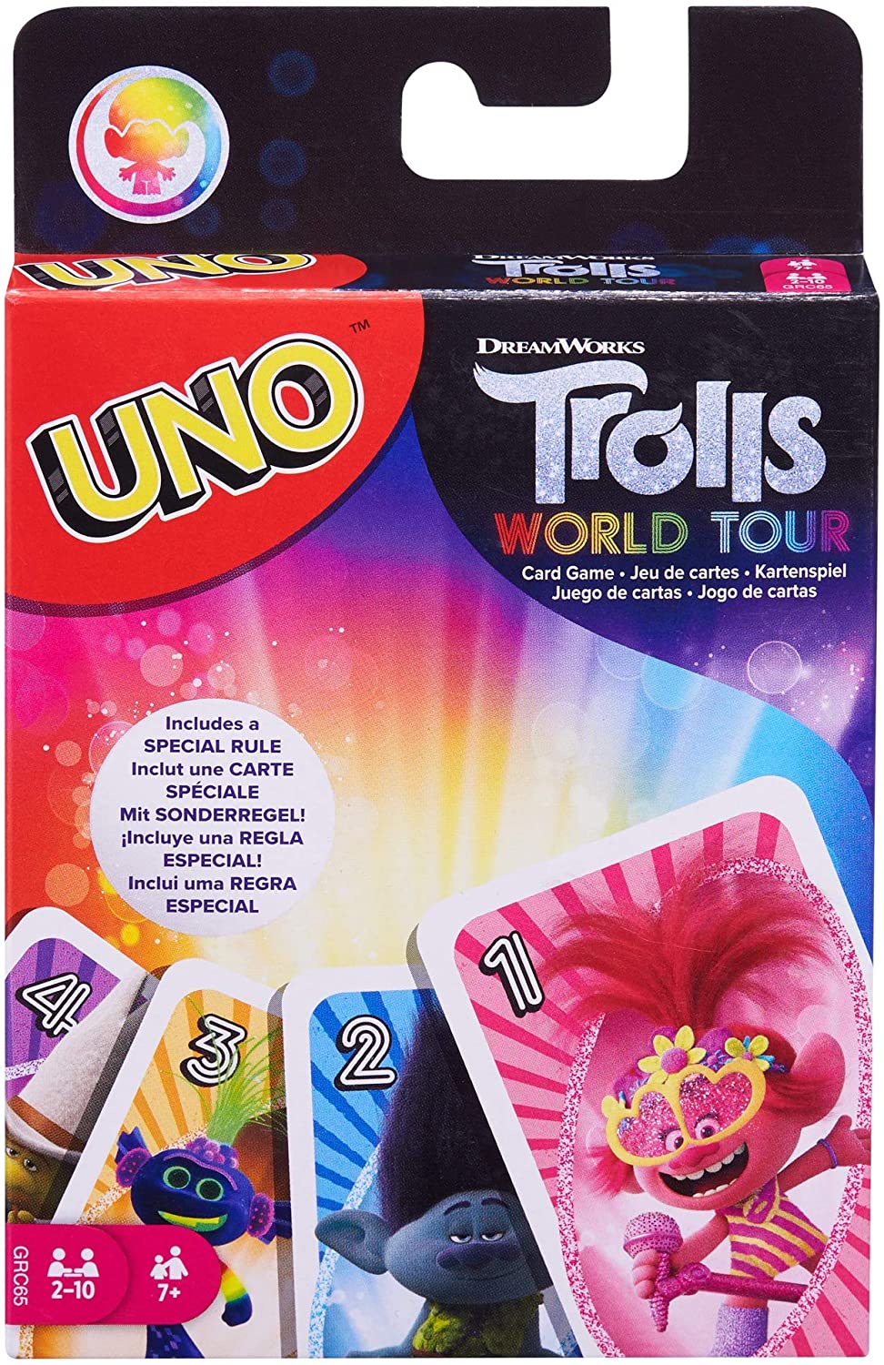 Mattel 2019 Uno Dreamworks Trolls World Tour Card Game