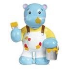 Load image into Gallery viewer, House Painting Hippo 2.0&quot; Toy Web000474 Webkinz Series 2 Figure

