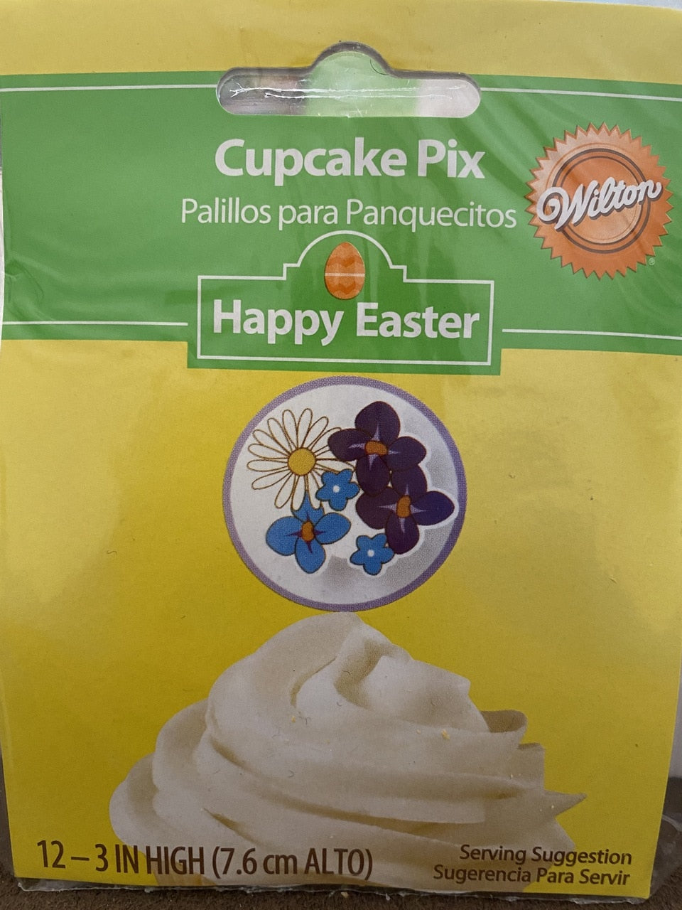 Wilton Happy Easter Cupcake Pix For 2 packs (24 Pix) Toothpick